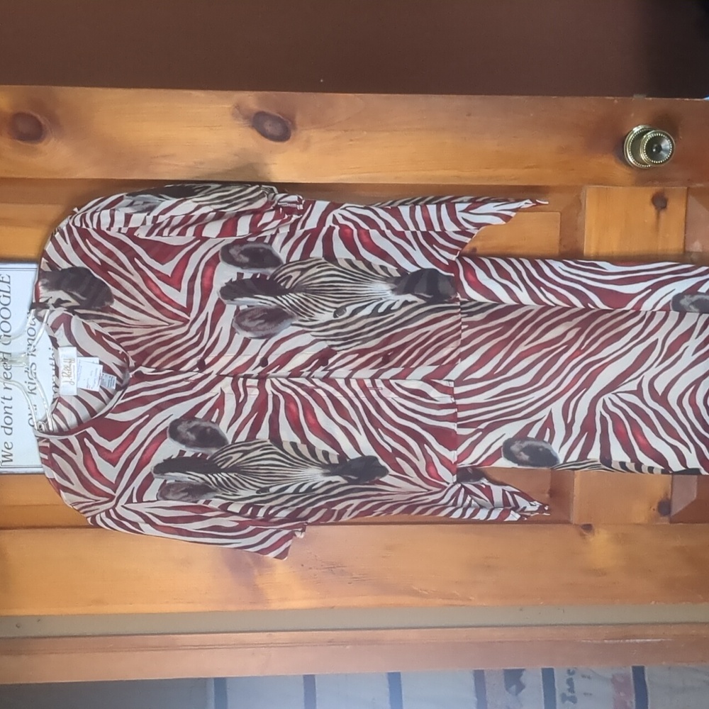 Vintage JOSEPH RIBKOFF* animal print strappy maxi dress & jacket combo chiffon